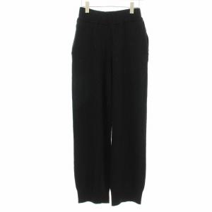 23AW Easy Rib Knit Pants イージーリブニットパンツ 38 黒 ブラック 12320708