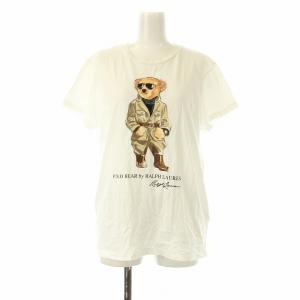 ポロベア Tシャツ アビエーターベア 半袖 プリント M 白 ホワイト 56658 /OR
