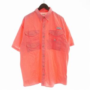 PFG フィッシング シャツ 半袖 ロゴ L ピンク FM7130 /EE