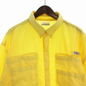 Columbia PFG フィッシングシャツ ナイロン XL 黄 イエロー FM7266 /EE