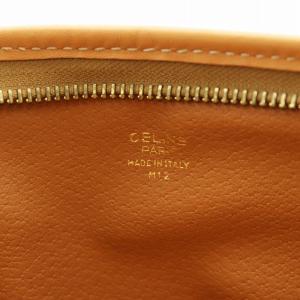 CELINE マカダム柄 クラッチバッグ パーティバッグ レザー PVC ベージュ /AN22 D OH