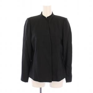 GIVENCHY セットアップ ノーカラージャケット アウター シングル 総裏地 タイトスカート ひざ丈 ウール シルク混