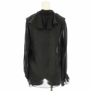 FRAY I.D 23AW フリルカラーシアータイブラウス FWFB234213 シャツ 長袖 F 黒 ブラック /G