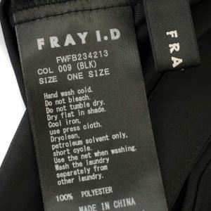 FRAY I.D 23AW フリルカラーシアータイブラウス FWFB234213 シャツ 長袖 F 黒 ブラック /G
