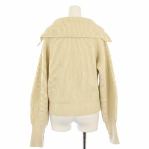 TODAYFUL Washedwool Zip Knit ニットジャケット ジップアップ F アイボリー 12220540