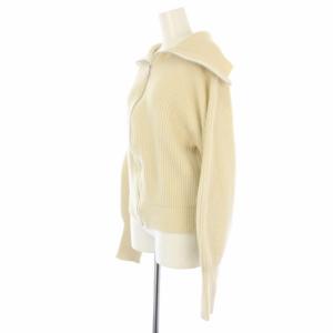 TODAYFUL Washedwool Zip Knit ニットジャケット ジップアップ F アイボリー 12220540