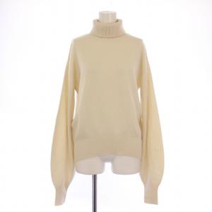 Cashmere Turtle Knit カシミアタートルニット セーター 長袖 無地 ウール F アイボリー