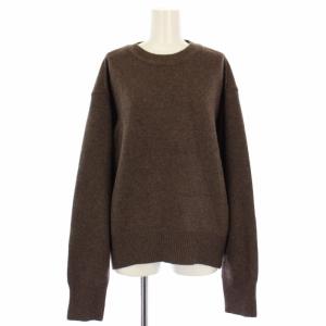 23AW Merinowool Crewneck Knit ニット セーター 長袖 F ブラウン 12320515