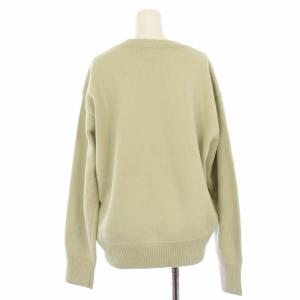 TODAYFUL 23AW Merinowool Crewneck Knit ニット セーター 長袖 F グリーン 12320515