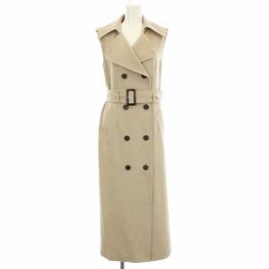 ジレワンピ ノースリーブ ワンピース SWFO222042 ロング 1 ベージュ /G