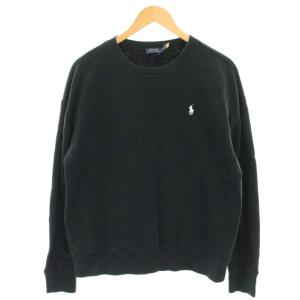 スウェット トレーナー スモールポニー 長袖 裏起毛 M 黒 ブラック 0200011515 /HN
