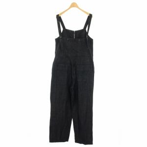 TODAYFUL フロントジップサロペット Front Zip Salopette オーバーオール 麻 リネン混 38 紺