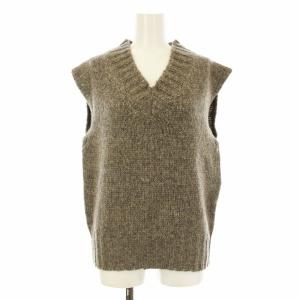 22AW Mottle Yarn Knit Vest モトルヤーンニットベスト プルオーバー Vネック