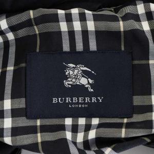 BURBERRY LONDON ダウンジャケット 裏地チェック柄 フード アウター LL 黒 ブラック BBN44-716-09 /AN32