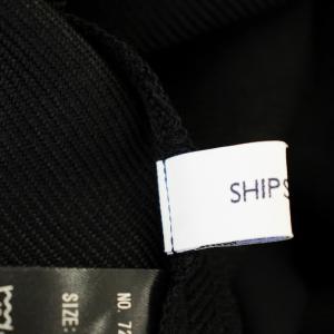 SHIPS 24AW ウールライクギャザーキュロットパンツ 723-15-0058 ワイド ガウチョ パンツ F 黒