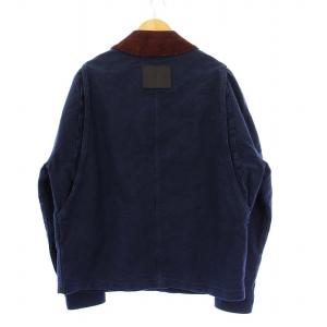 LOEWE コーデュロイトリムジャケット 44 ネイビー H526Y02W80