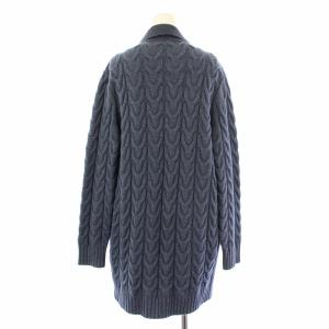 Max Mara SATRAPO チェスターコート ウール カシミヤ混 M ネイビー