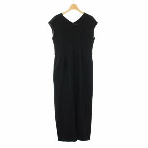 23SS ダルスラブオールインワン Vネック 半袖 黒 ブラック 23040240508020 /YT