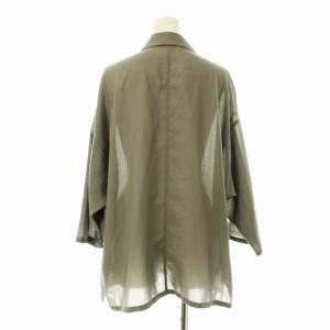JOURNAL STANDARD relume 24SS シアーテーラードジャケット ダブル 九分袖 カーキ 24010462708120 /KU