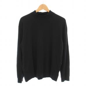 Tシャツ カットソー ロンT 長袖 ハイネック L 黒 214304 J2163 /YM