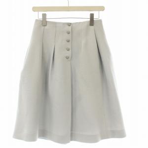 タック フレアスカート 5814150 ひざ丈 36 ブルーグレー /G