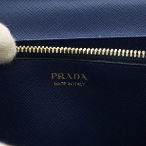 PRADA サフィアーノ 長財布 二つ折り 小銭入れ レザー 青 ブルー 1MH132 /AN13 OH