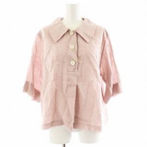 24SS LINEN VOILE シャツ リネン 1 ピンク 578-4152005