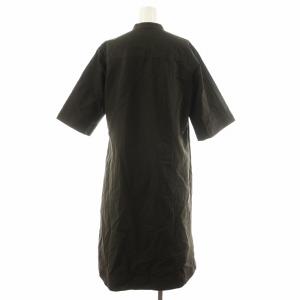 MARGARET HOWELL 24SS ワンピース ロング丈 5分袖 リネン混 麻 1 カーキ 578-4157030 /AN17