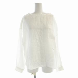 カットソー Tシャツ 長袖 麻 リネン 12 白 ホワイト 20S-WS-003 /EE