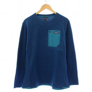 23AW R1 Air CREW R1エアクルー トレーナー フリース 長袖 ストレッチ 切替 L 青