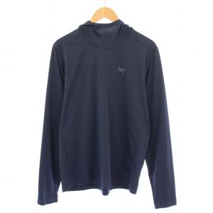 REMIGE HOODY レミージフーディー カットソー 長袖 ストレッチ ロゴ M 紺 ネイビー /BB