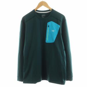 ロー クルーネック Rho LT Crew Neck Tシャツ カットソー 長袖 ロゴ L 緑 グリーン