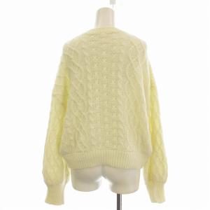 GRACE CONTINENTAL ニット セーター 長袖 パール装飾 36 白 ホワイト 18443040 /EE