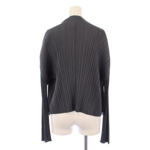 PLEATS PLEASE ISSEY MIYAKE イッセイミヤケ カーディガン 4 グレー