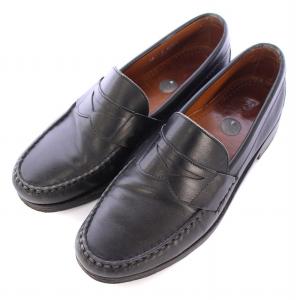 Cavanaugh コインローファー ローヒール レザー 10 黒 ブラック /BB