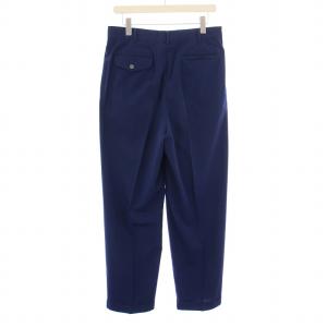 COMME des GARCONS HOMME PLUS テーパードパンツ スラックス タック ジップフライ M 紺 ネイビー /BB