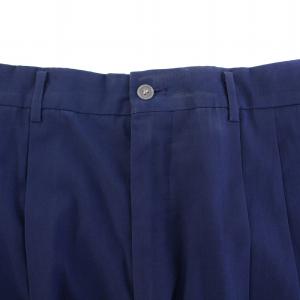 COMME des GARCONS HOMME PLUS テーパードパンツ スラックス タック ジップフライ M 紺 ネイビー /BB