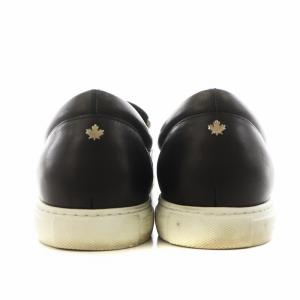 DSQUARED2 スリッポン シューズ レザー 45 黒 ブラック /AN19 D