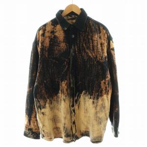 S-JAN シャツジャケット 50 ブラック ブラウン