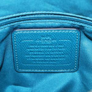 COACH クリスティ キャリーオール ハンドバッグ ショルダーバッグ 2way レザー 青 ブルー F36637