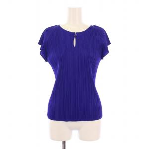 イッセイミヤケ カットソー 半袖 ストレッチ 無地 3 紫 パープル /BB