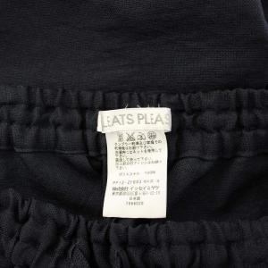 PLEATS PLEASE ISSEY MIYAKE イッセイミヤケ イージーパンツ スラックス ウエストゴム 装飾 3 紺 ネイビー /BB