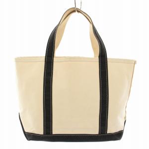 ボートアンドトートバッグオープントップ キャンバス 黒 ブラック 白 ホワイト 112636 /YT