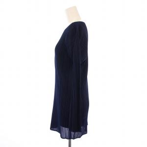 PLEATS PLEASE ISSEY MIYAKE イッセイミヤケ カットソー ストレッチ ネイビー