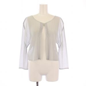 PLEATS PLEASE ISSEY MIYAKE イッセイミヤケ カーディガン シアー 3 グレー