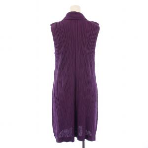 PLEATS PLEASE ISSEY MIYAKE イッセイミヤケ シャツワンピース 3 パープル