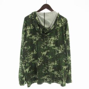 Columbia Byway Buds Full Zip Hoodie ジップアップパーカー 総柄 長袖 XL 緑 グリーン