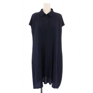 イッセイミヤケ プリーツ カーディガン ノーカラー 長袖 1B 4 XL