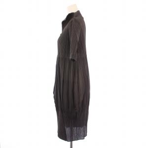 PLEATS PLEASE ISSEY MIYAKE イッセイミヤケ ワンピース 3 ダークグレー