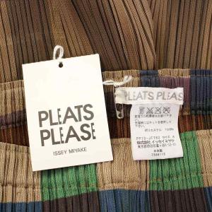 PLEATS PLEASE ISSEY MIYAKE イッセイミヤケ イージーパンツ チェック柄 4 マルチカラー